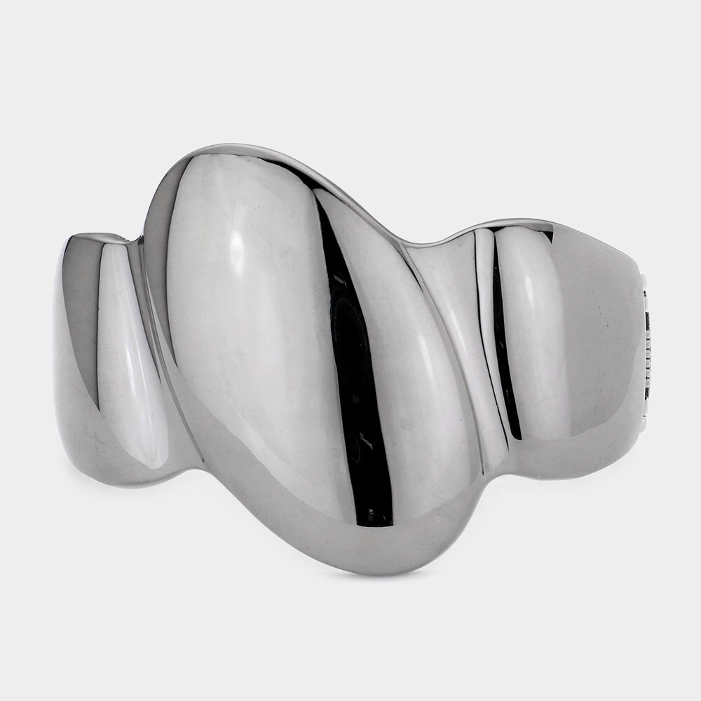 Hematite Abstract Metal Bangles Bracelet